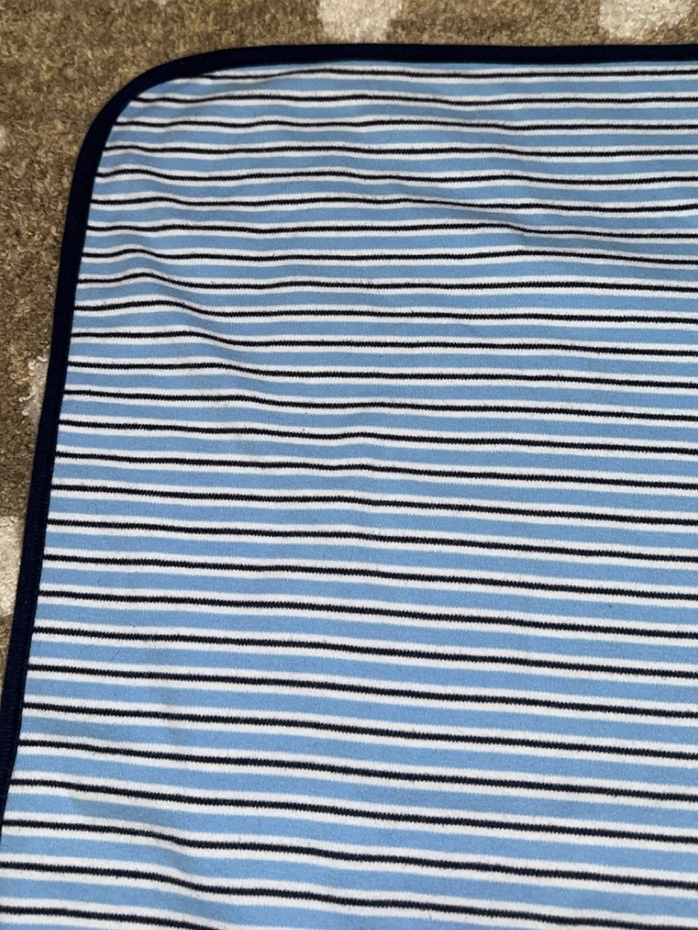 Ralph Lauren Baby Suffield Blue Rugby-Stripe Blanket